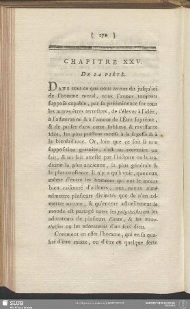 Chapitre XXV. De La Piété
