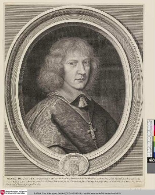 Henry de Savoye Archevesque et Duc de Rheims, Premier Pair de France