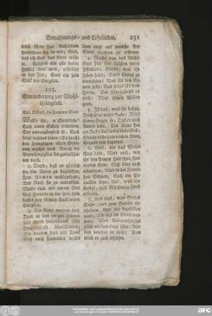 195. Ermunterung zur Wohlthätigkeit.