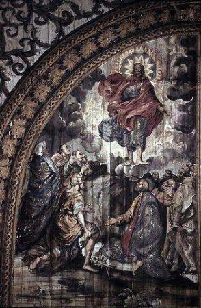 Bildfeld im Tonnengewölbe: Himmelfahrt Christi