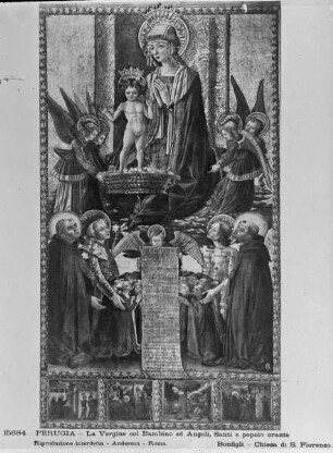 Thronende Madonna zwischen Heiligen