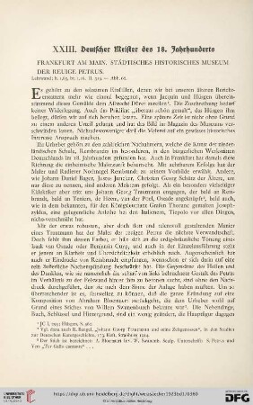 XXIII. Deutscher Meister des 18. Jahrhunderts