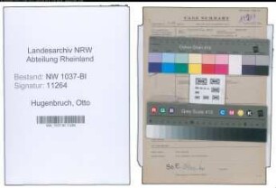 Entnazifizierung Otto Hugenbruch , geb. 24.09.1908 (Angestellter)