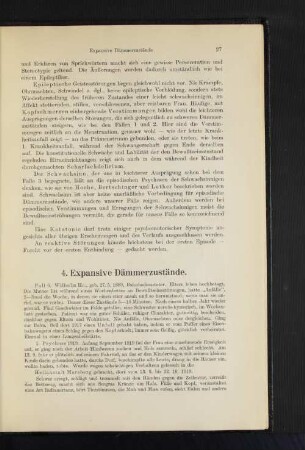 4. Expansive Dämmerzustände.