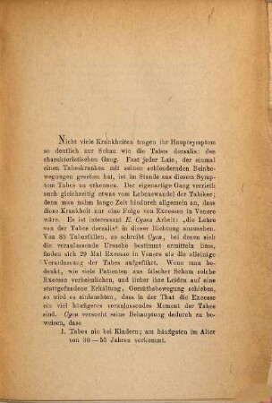Tabes und Syphilis
