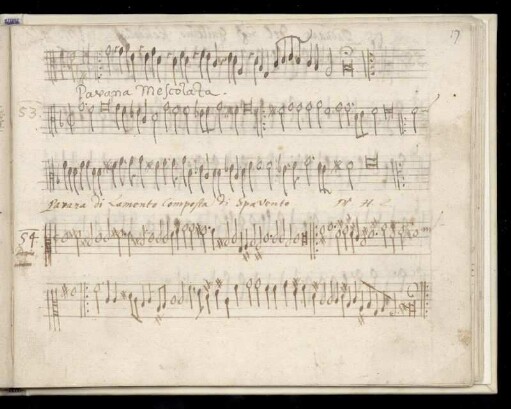 54. Pavana di Lamento composta di Spavento