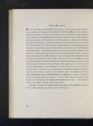 Eine Parabel.
