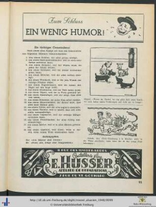 Zum Schluss ein wenig Humor!