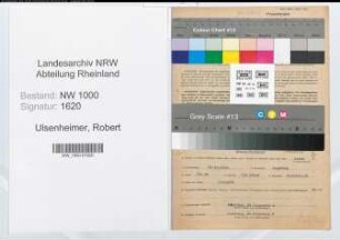 Entnazifizierung Robert Ulsenheimer, geb. 21.10.1910 (Kaufmann)