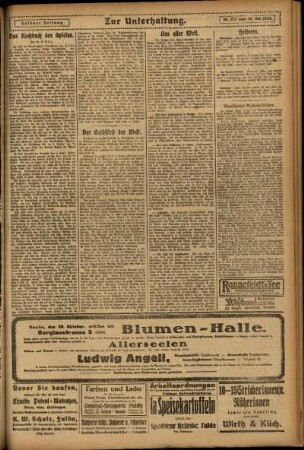 Zweite Ausgabe vom Mittwoch, den 29. Oktober 1924.