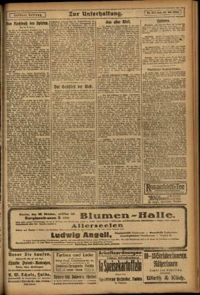 Zweite Ausgabe vom Mittwoch, den 29. Oktober 1924.