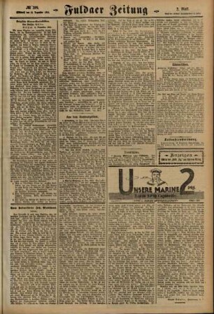 Zweite Ausgabe vom Mittwoch, den 15. Dezember 1915.