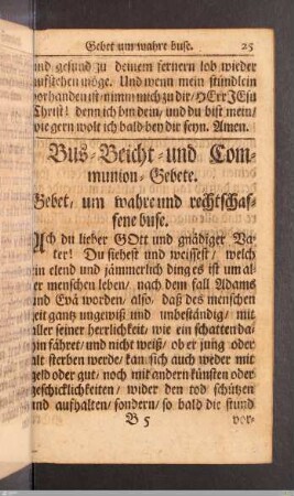 Bus- Beicht- und Communion-Gebete.