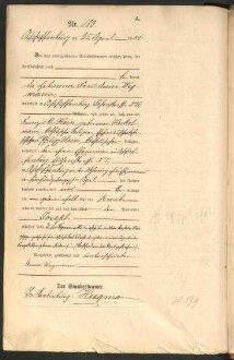 Standesamtsbuch der Stadt Aschaffenburg: Geburten 365/1900 - 184/1901