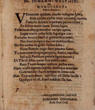 Diss. hypotyposin monocerotis breviter exhibens