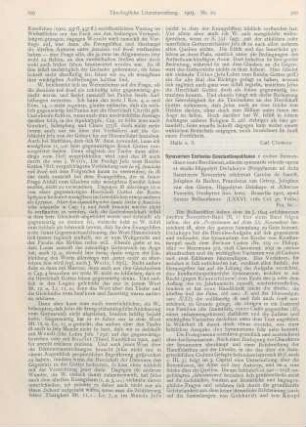 300-301 [Rezension] Synaxarium Ecclesiae Constantinopolitanae