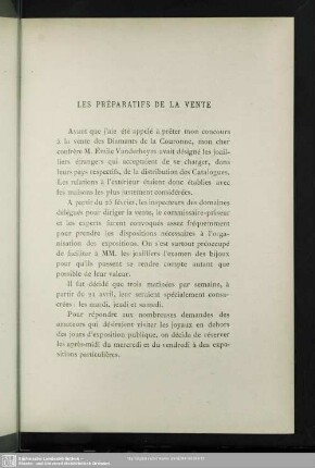 Les Préparatifs De La Vente