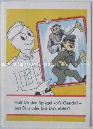 Illustrierte Aufklärungsschrift gegen den Alkoholmissbrauch in der NVA