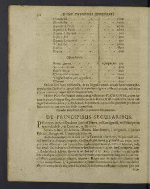 De principibus secularibus.