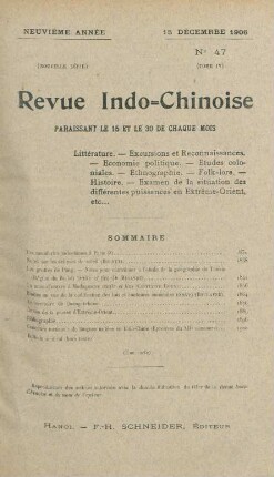 15 Décembre 1906. No. 47