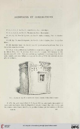 Additions et corrections