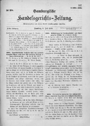No. 28. 9. Juli 1870