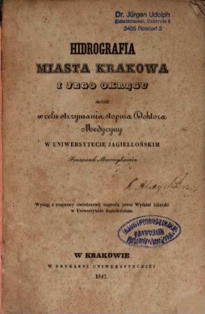 Hidrografia miasta Krakowa i jego okręgu