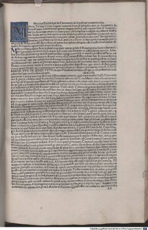 De officiis : mit Kommentar und Widmungsbrief an Kardinal Francesco Gonzaga von Petrus Marsus, [3]. Cato maior de senectute