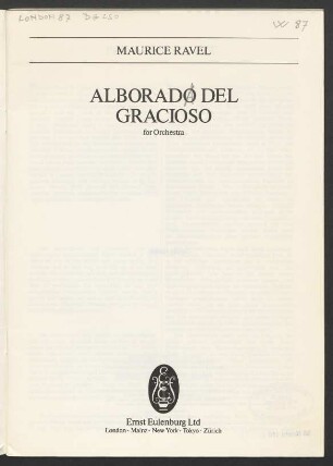Alborada del gracioso : for orchestra