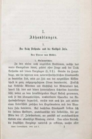 1-73 Der Teich Bethesda und die Gottheit Jesu
