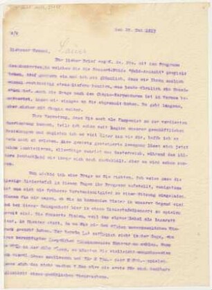 Brief an Emil von Sauer : 10.05.1917