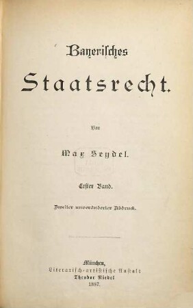 Bayerisches Staatsrecht, 1