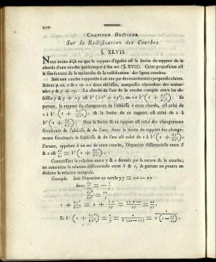 Chapitre Huitième. Sur la Rectification des Courbes.
