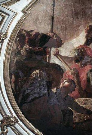 Eine Gesandtschaft der Skythen huldigt Alexander dem Großen