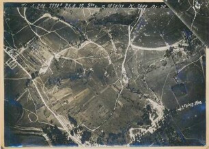 Foto der Stellungen südöstlich von Pargnan (Luftbild)