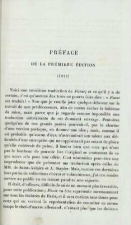 Préface de la première édition (1828)