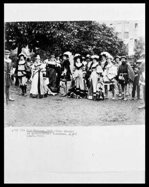 Ulm, Festumzug 1898, Ulmer Bürger in historischen Trachten, 16. Jh. (?)