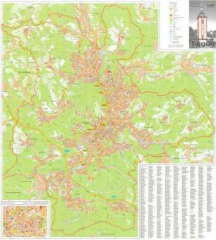 Amtlicher Stadtplan Universitätsstadt Siegen