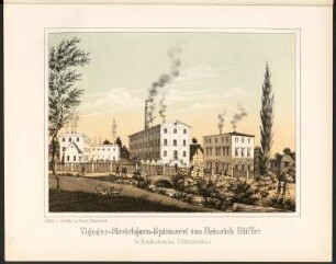 Vigogne-Streichgarn-Spinnerei von Heinrich Hüffer in Neunkirchen bei Crimmitschau