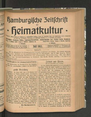 4. Jahrgang. Juli 1912.