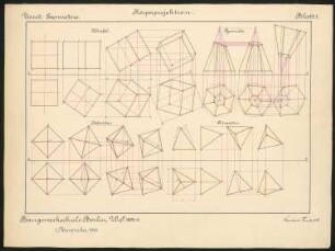 Übung Projektionslehre: Körperprojektionen