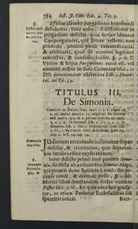 Titulus III. de Simonia.