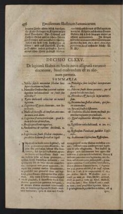 Decisio CLXXV.