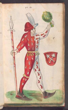 Schembartläufer mit Wappen, 1460