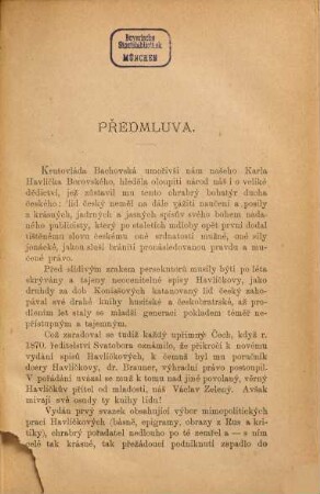 Vybrané spisy Karla Havlíčka Borovského [Havlíček-Borovský] : Pořádá Karel Tůma [u.a.], 1