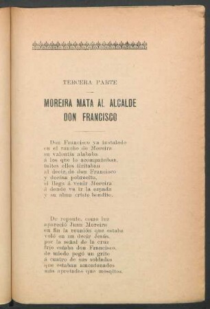 Moreira mata al alcalde Don Francisco