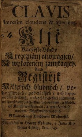 Clavis haeresim claudens et aperiens