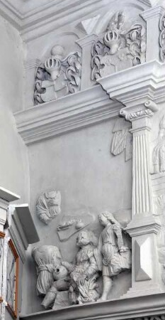 Stuckreliefs mit biblischen Szenen — Relief