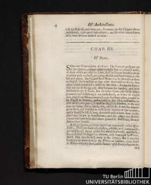 Chap. III. Of Stone.