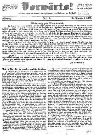 Vorwärts!. 1849
